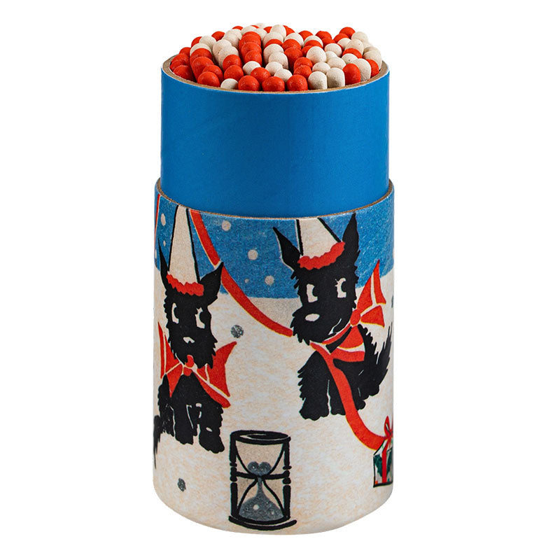 Archivist Gallery Festive Scotty Dog Large Cylinder Matches Geelong