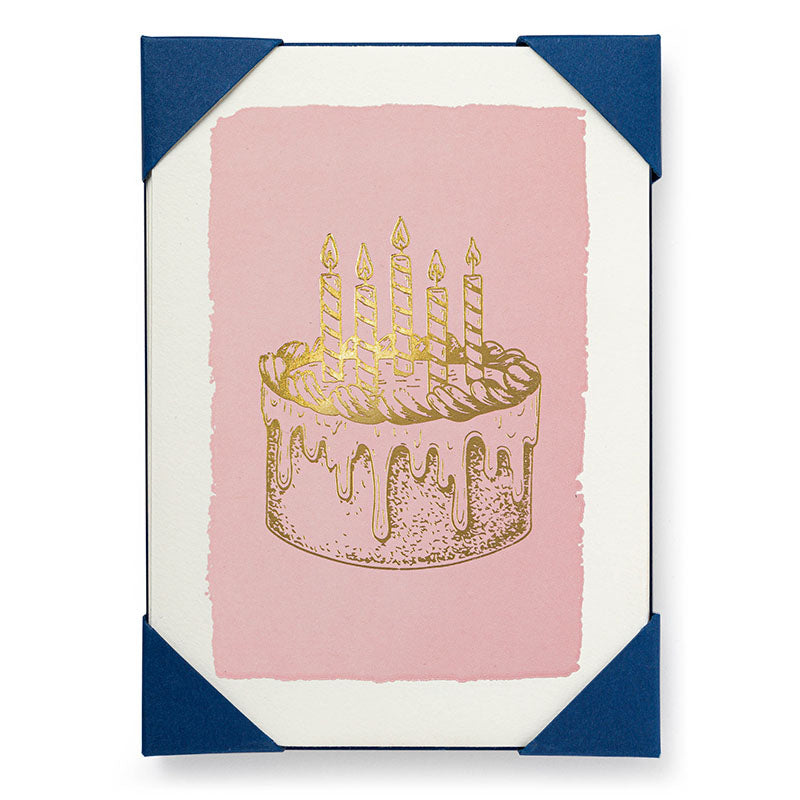 Archivist Gallery Gold Cake Notelet Card Pack of 5