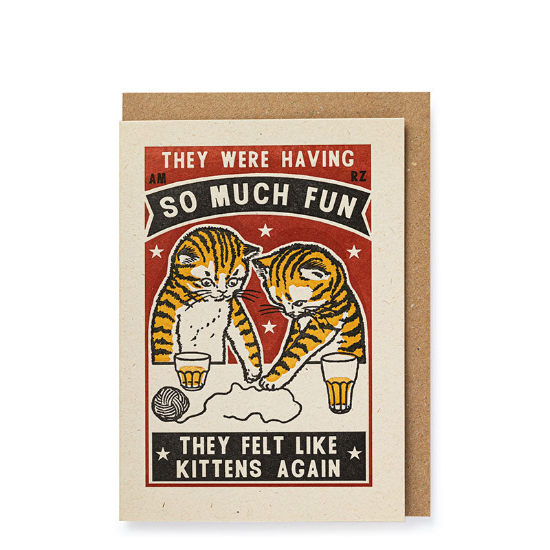 Archivist Gallery Kittens Again Letterpress Card