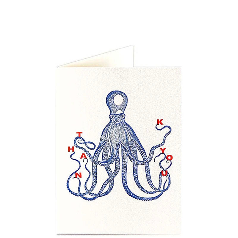 Archivist Gallery Thank You Octopus Notelet Card