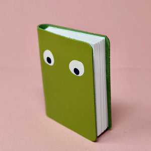Ark Colour Design Googly Eye Mini Notebook - Green Apple