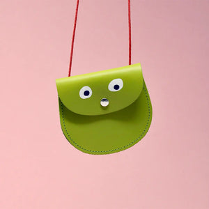 Ark Colour Design Googly Eye Pocket Purse - Apple Green