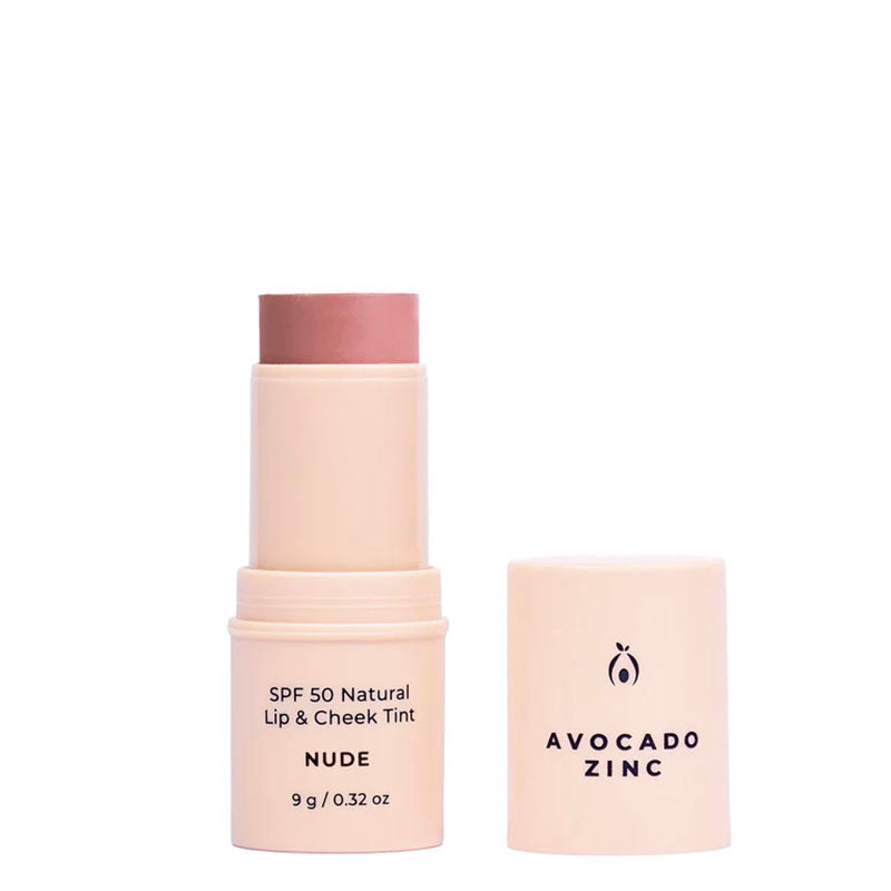 Avocado Zinc SPF 50 Natural Lip & Cheek Tint - Nude