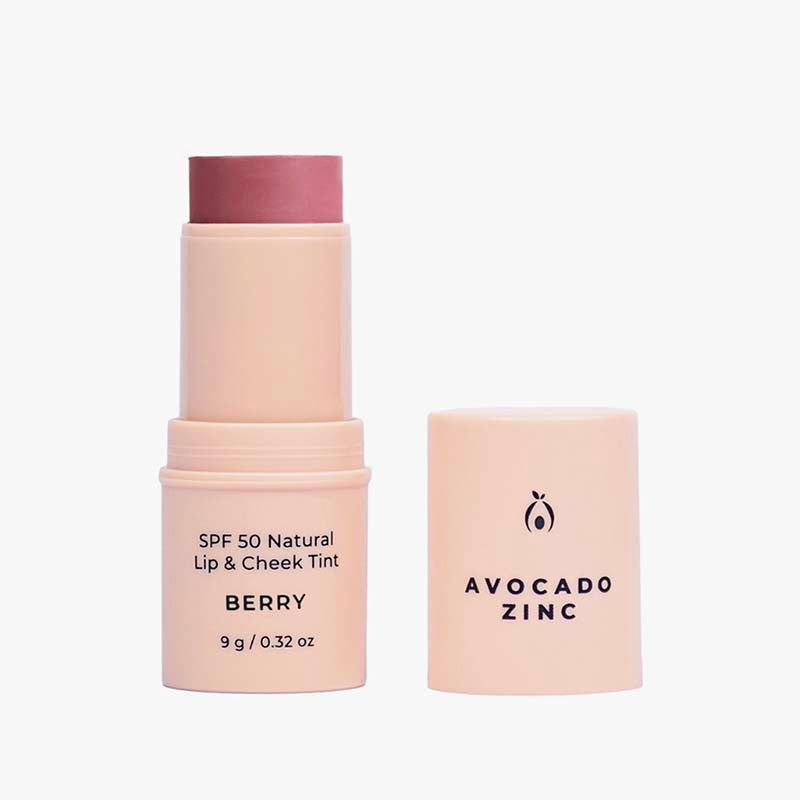 Avocado Zinc SPF 50 Natural Lip & Cheek Tint Berry