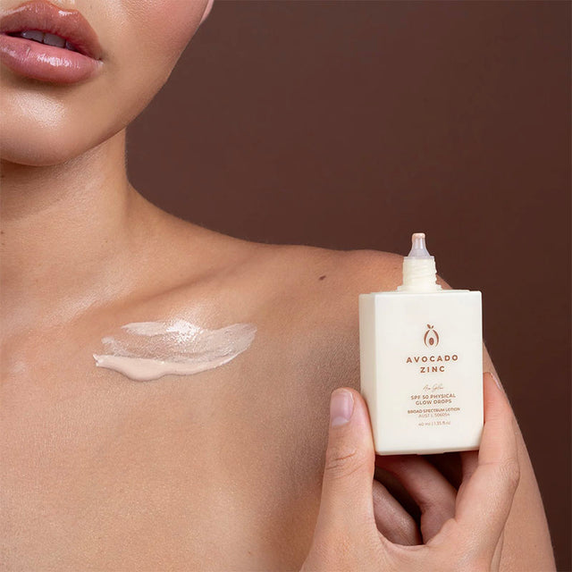 Avocado Zinc SPF50 Physical Glow Drops swatch