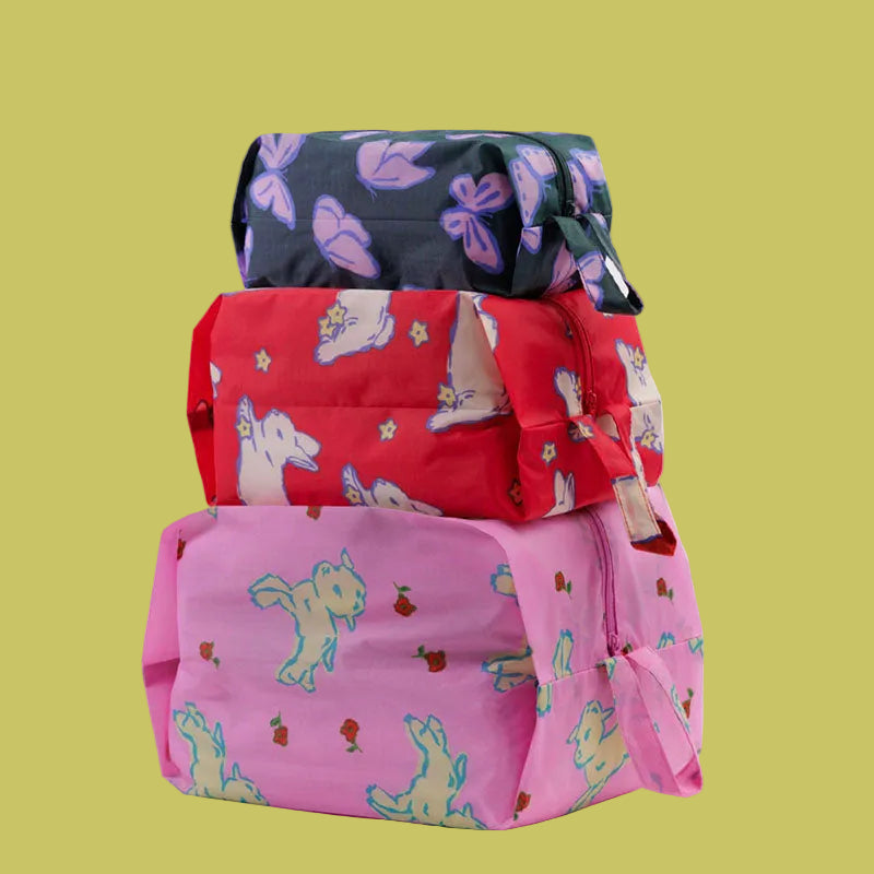 Baggu 3D Zip Set - Spring Animals