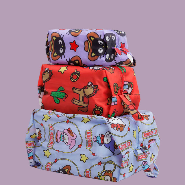 Baggu 3D Zip Set - Hello Kitty + Friends Western