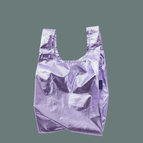 Baggu Baby Baggu Mini Reusable Shopping Bag Lavender Metallic