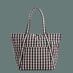 Baggu Cloud Bag Black Cream Gingham