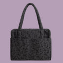 Baggu Cloud Carry-On Bag Charcoal Ditsy Floral