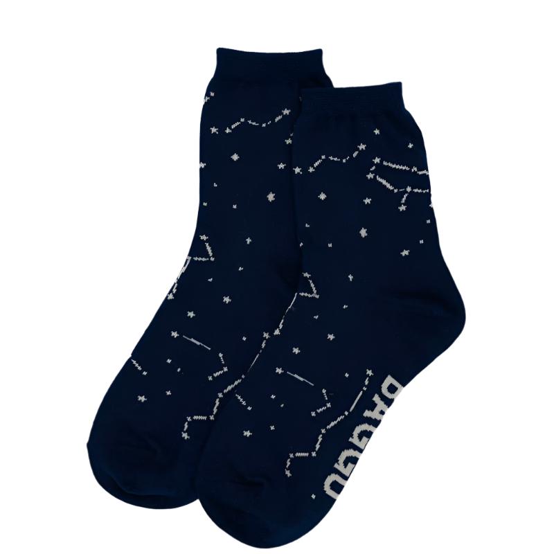 Baggu Crew Socks - Constellation Midnight