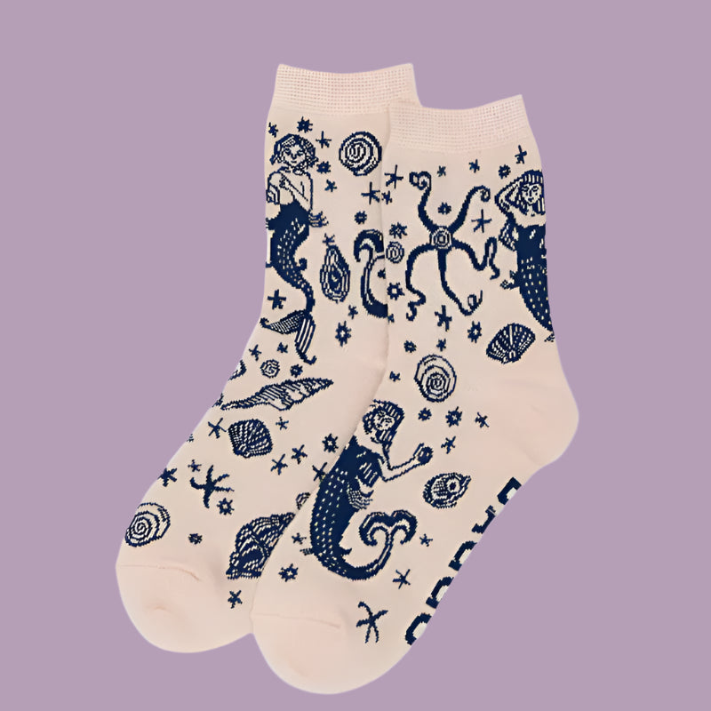 Baggu Crew Socks - Mermaids