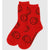 Baggu Crew Socks - Red Happy