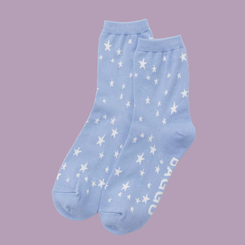 Baggu Crew Socks Blue Star