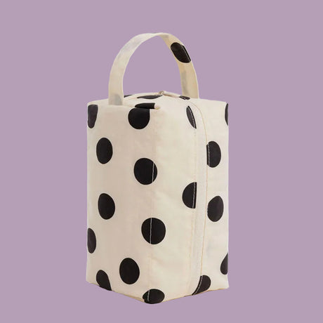 Baggu Dopp Kit - Cream Black Polka Dot