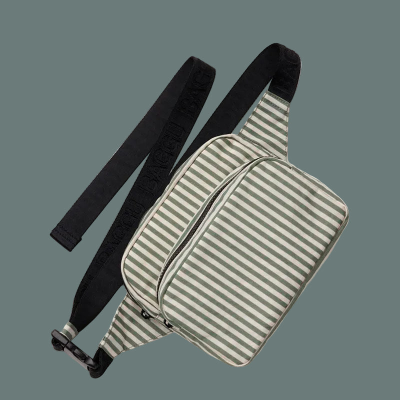 Baggu Fanny Pack Sage Stripe
