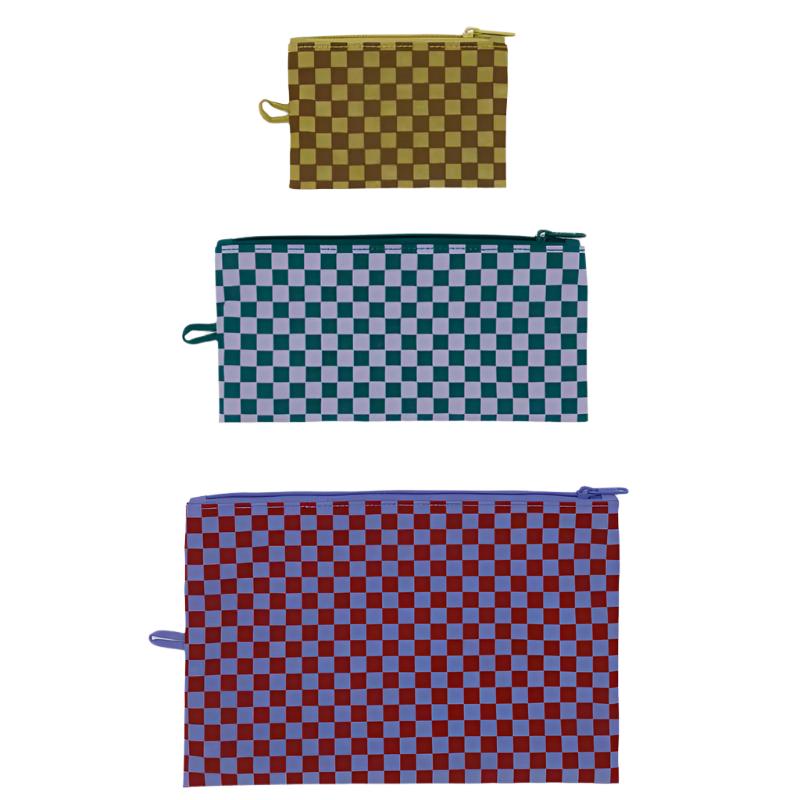 Baggu Flat Pouch Set in Leopard main image 0