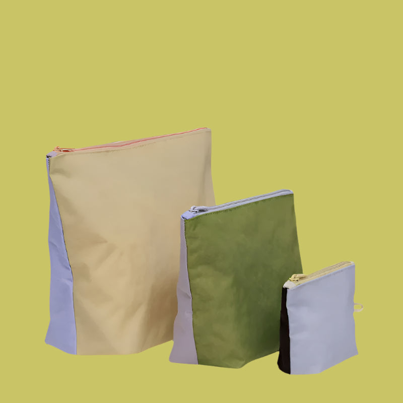 Baggu Go Pouch Set - Pastels Colourblock