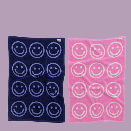 Baggu Hand Towels - Set of 2 Happy Pink Blue