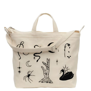 Baggu Horizontal Duck Bag - Embroidered Ballet Icons