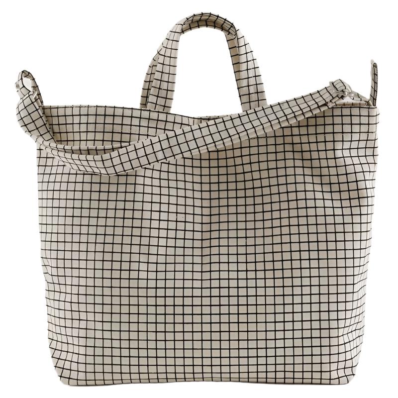 Baggu Horizontal Duck Bag - Natural Grid