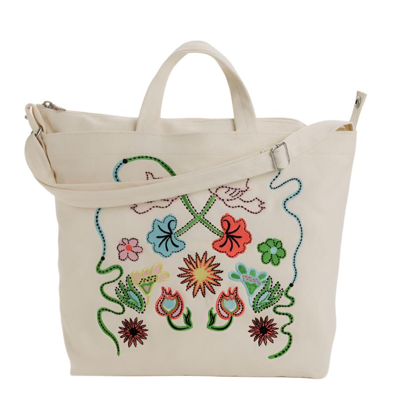 Baggu Horizontal Duck Bag - Embroidered Birds