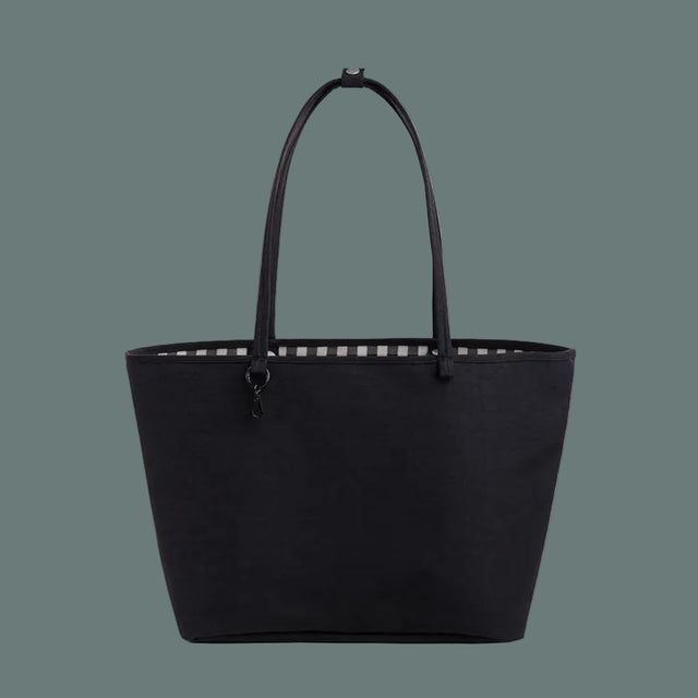 Baggu Large Nylon Reversible Tote Black Mix