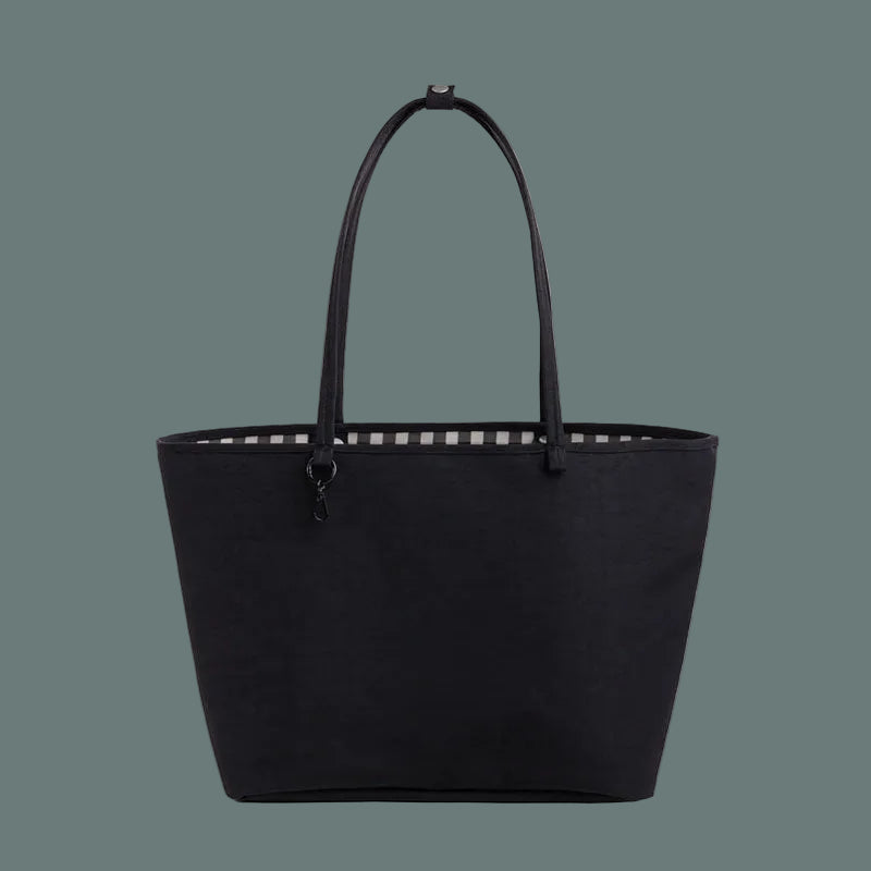 Baggu Large Nylon Reversible Tote Black Mix