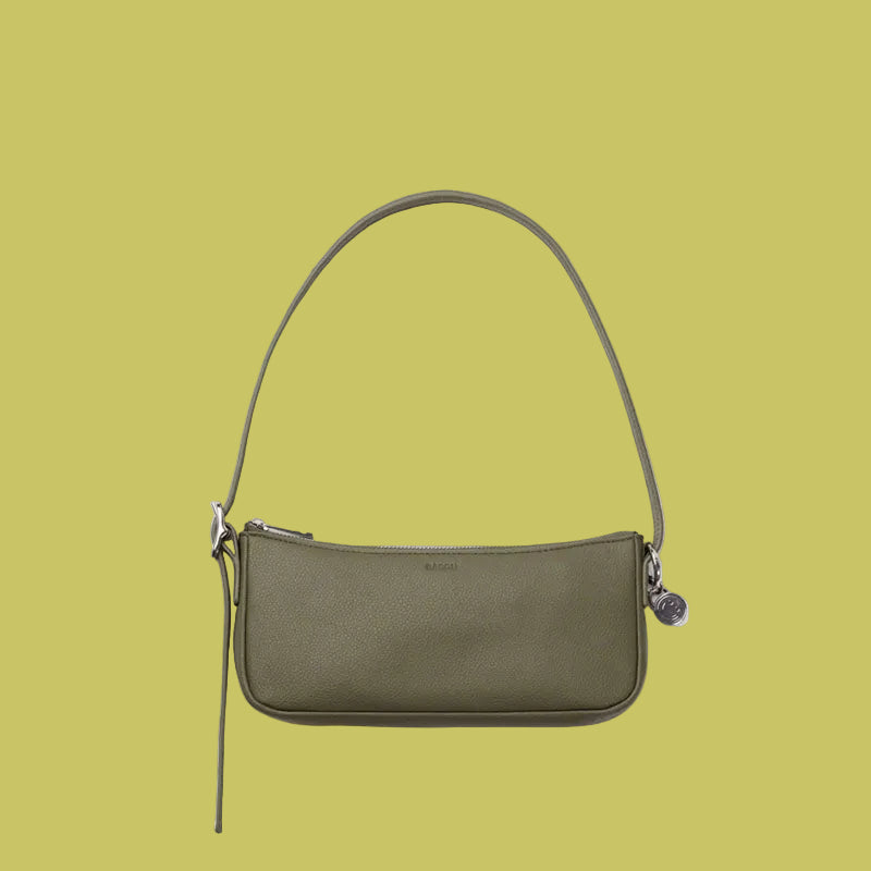 Baggu Leather Pochette - Loden