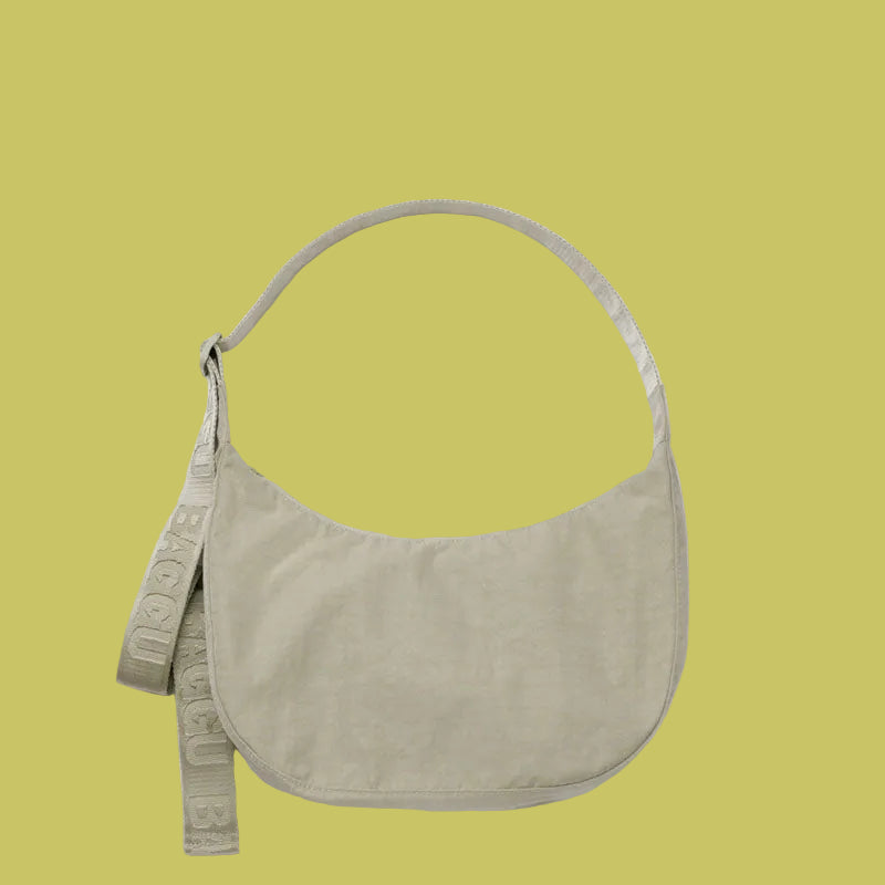 Baggu Medium Nylon Crescent Bag - Celadon