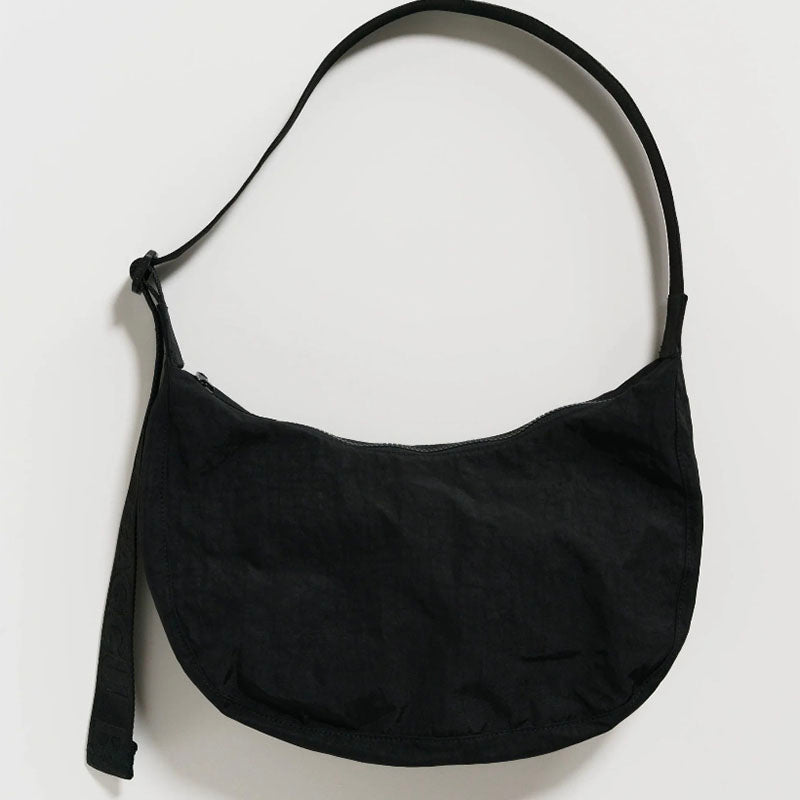 Baggu Medium Nylon Crescent Bagn- Black