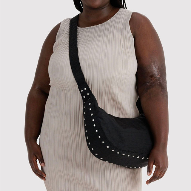 Baggu Medium Nylon Crescent Bag Studs