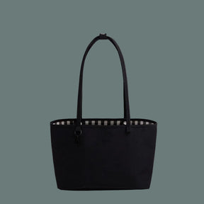 Baggu Medium Nylon Reversible Tote Black Mix