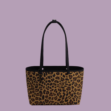 Baggu Medium Nylon Reversible Tote Leopard Mix