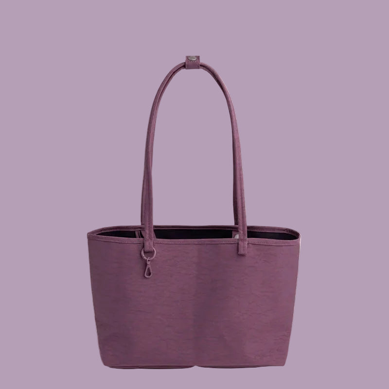 Baggu Medium Nylon Reversible Tote Plum Mix