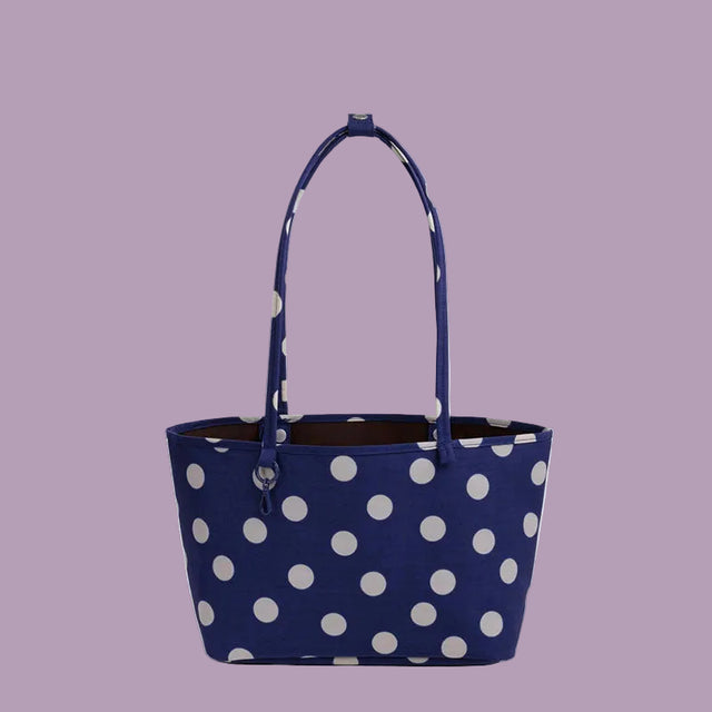 Baggu Medium Nylon Reversible Tote Polka Dots