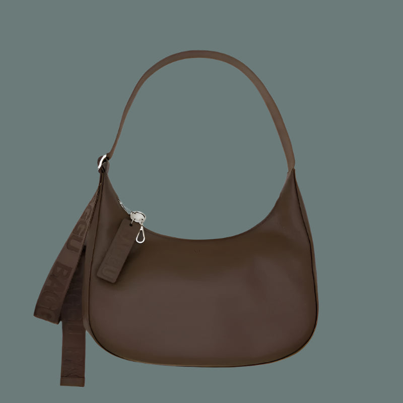 Baggu Medium Recycled Leather Crescent Bag - Brown