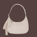 Baggu Medium Recycled Leather Crescent Bag - Stone