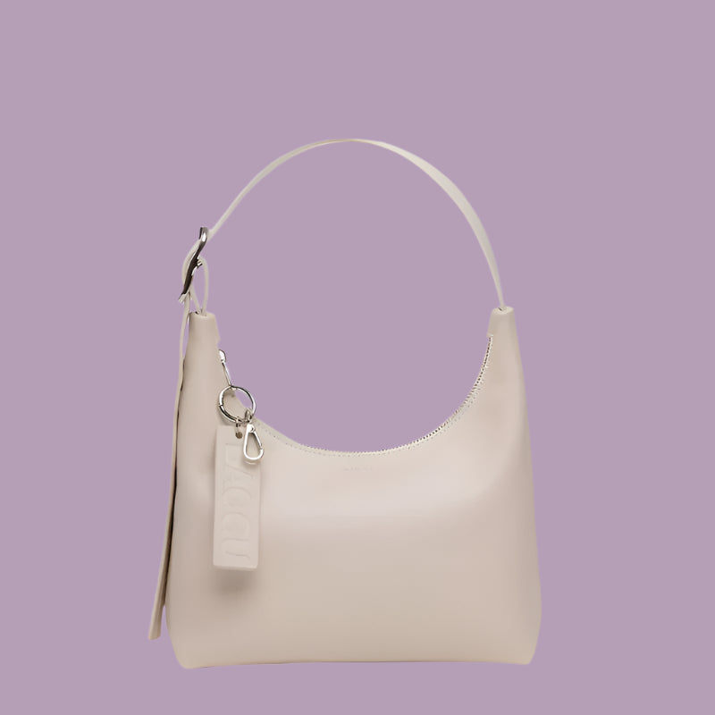 Baggu Mini Recycled Leather Shoulder Bag - Stone