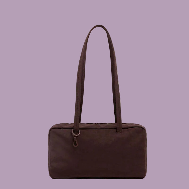 Baggu Nylon Bowler Bag - Coffee