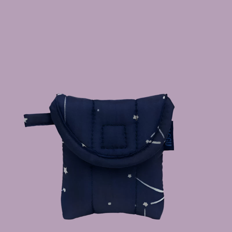 Baggu Puffy Earbuds Case - Constellation Midnight