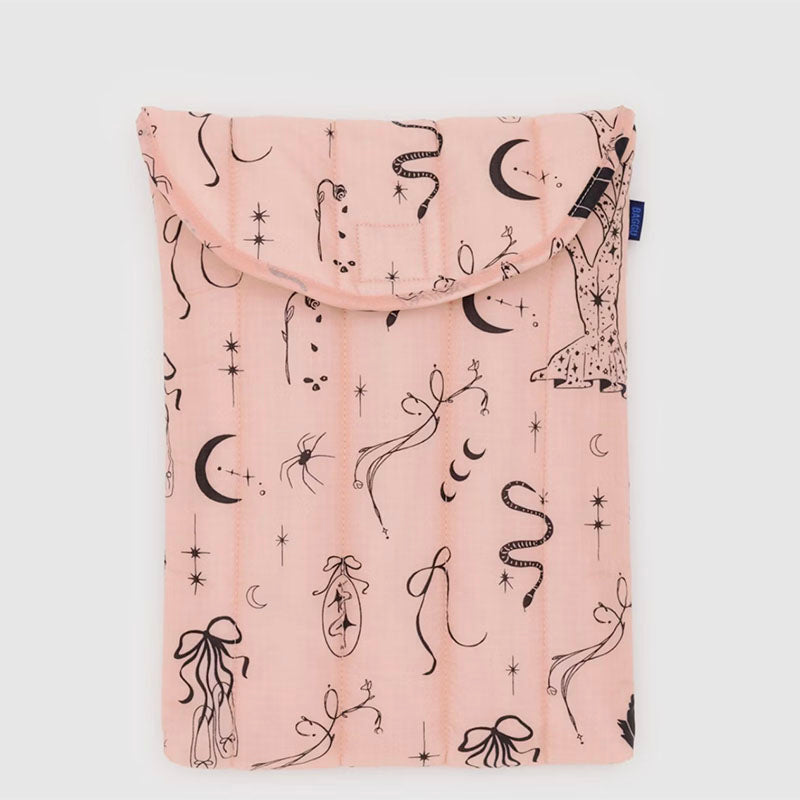 Baggu Puffy Laptop Bag - Ballet Icons