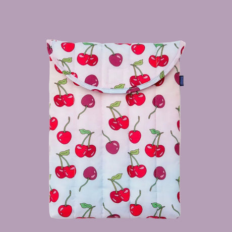 Baggu Puffy Laptop Bag - Cherries