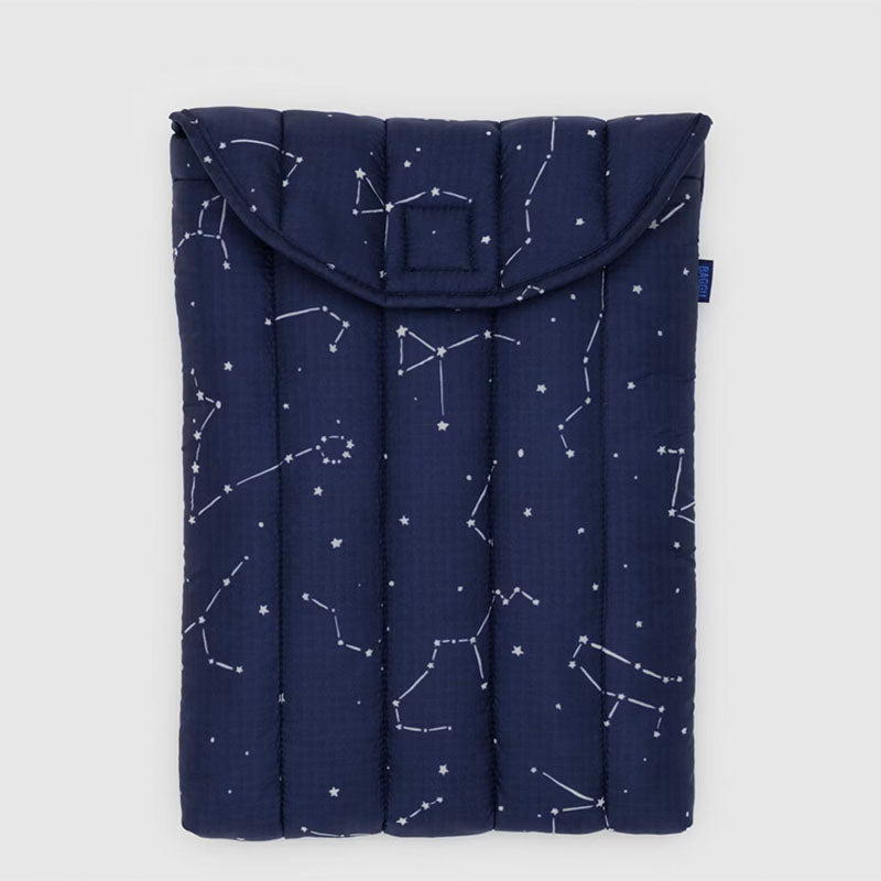 Baggu Puffy Laptop Bag - Constellation Midnight