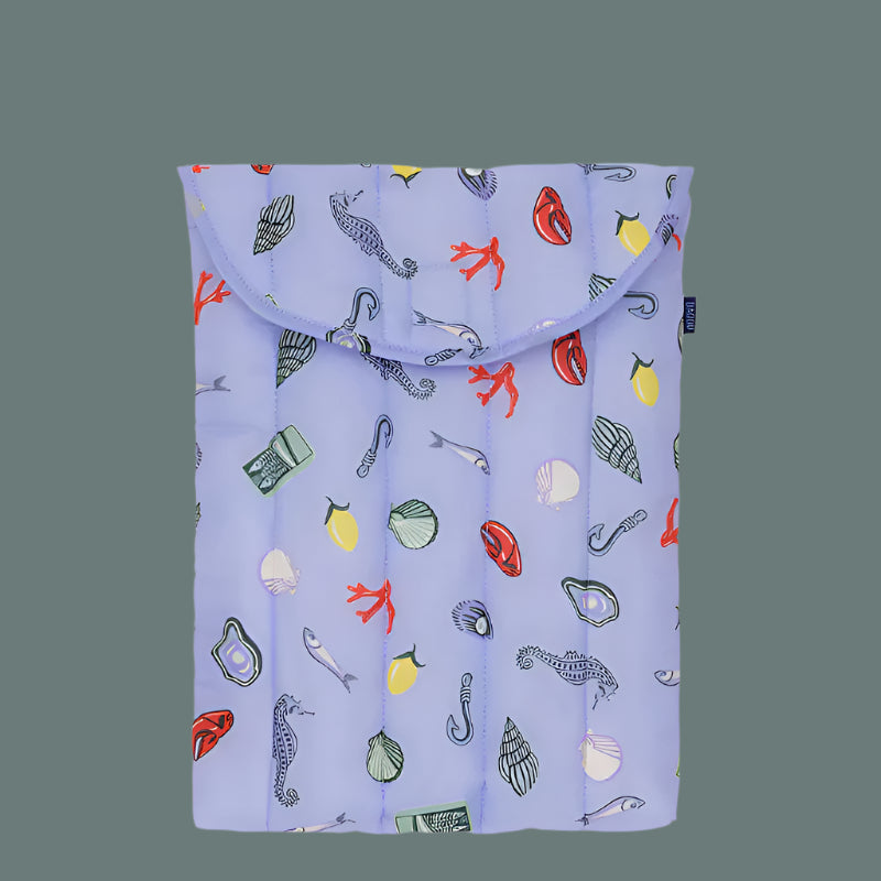 Baggu Puffy Laptop Bag - Sea Charms