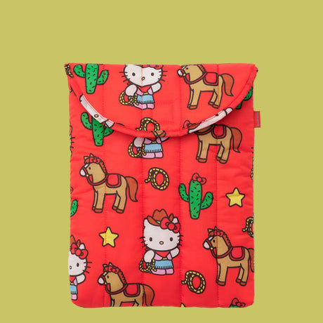 Baggu Puffy Laptop Bag - Hello Kitty Western