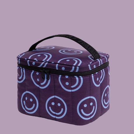 Baggu Puffy Lunch Bag Indigo Happy