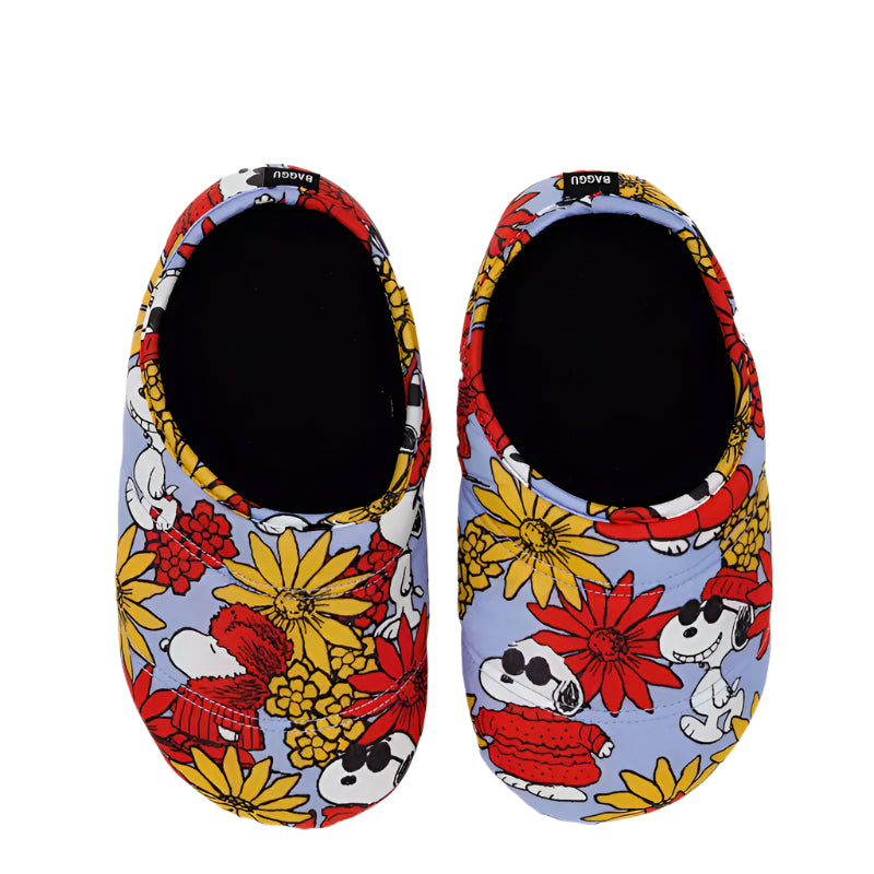 Baggu Puffy Slippers - Floral Snoopy