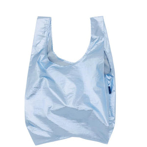 Baggu Reusable Shopping Bag - Metallic Light Blue