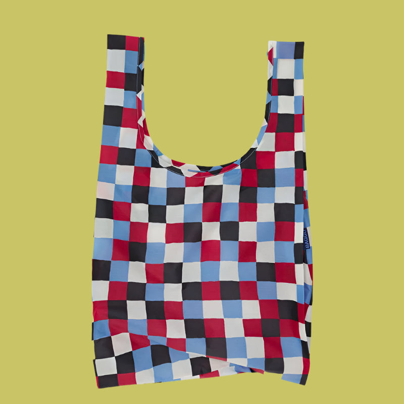Baggu Reusable Shopping Bag Painted Check